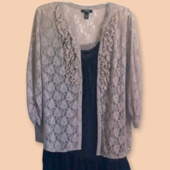 Dkny Dresses & Skirts - DKNY DRESS(22) w/ STYLE & CO LACE OVER SHIRT(3X)